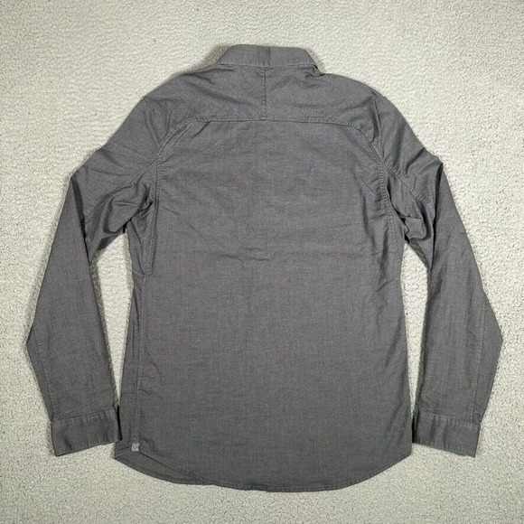 Lululemon Shirt Mens Small Gray Commission Oxford Casual Preppy Button Up Logo - Picture 9 of 10